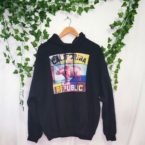 Bowery. Supply Co. California Republic Black Hoodie. Size XL. EUC
